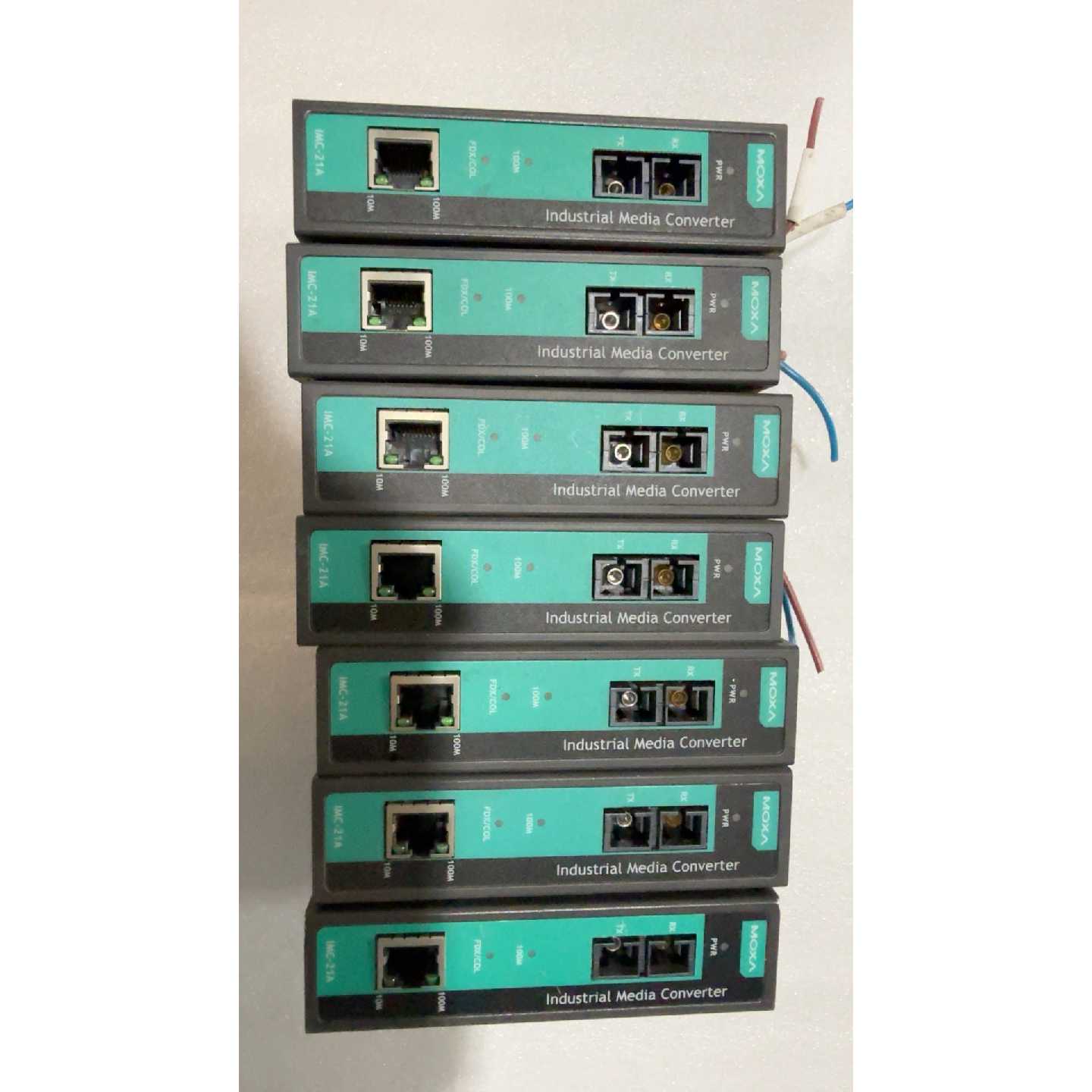 MOXA IMC-21A-M-SC工业光电转换器,几乎全新,