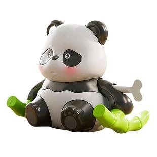 婴儿翻滚熊猫0-1-2岁宝宝玩具会动的走路儿童会爬行抬头训练6个月