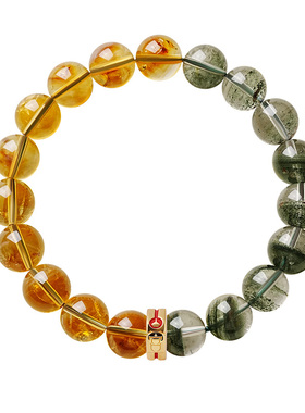 宫里上新纯天然正品黄水晶手串