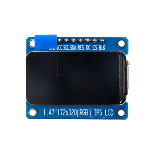 1.47寸彩色TFT显示屏高清IPS LCD液晶屏模块172*320SPI接口ST7789