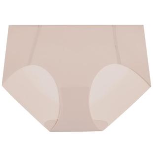 3条179元|爱慕内裤女薄款净痕抗菌底裆纯色中腰平角裤红色本命年