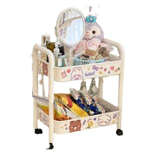 小推车置物架家用客厅厨房宿舍移动零食架收纳架卧室房间架子书架