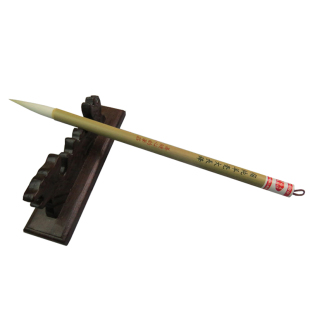 宿纯羊毫大长锋毛笔/手工古法湖笔软毫存放多年老细嫩光锋羊毛制