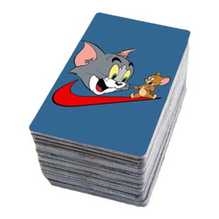 猫和老鼠卡贴定制水晶磨砂学生卡片动漫周边饭卡八达通公交卡贴纸