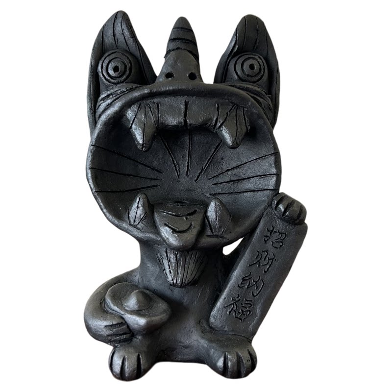 董月畅黑陶云南大理非遗特色瓦猫