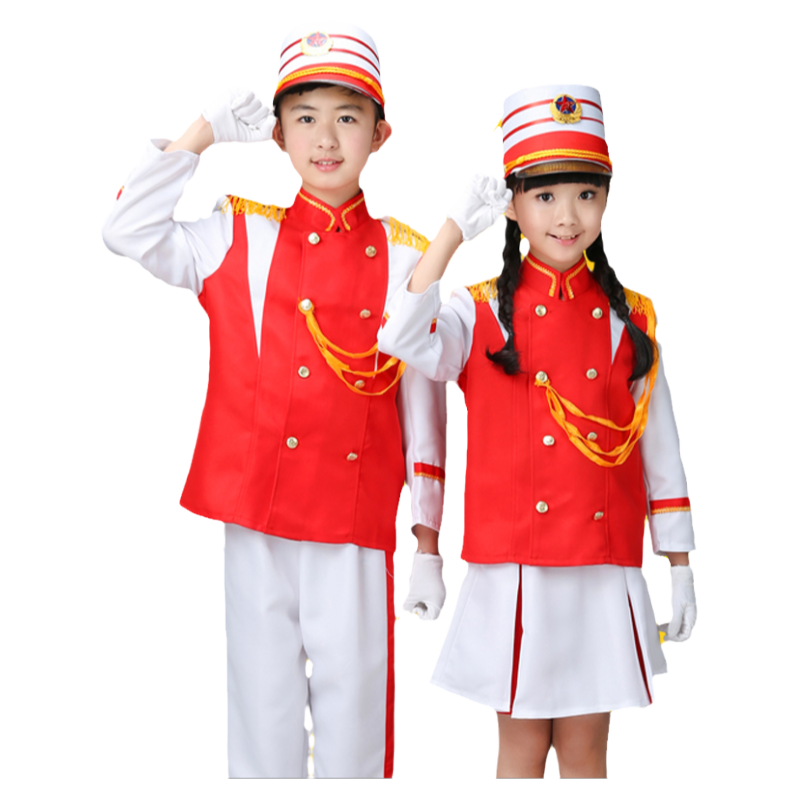 国庆幼儿园鼓号队少儿升旗手服装儿童仪仗队少先队管乐队表演服装