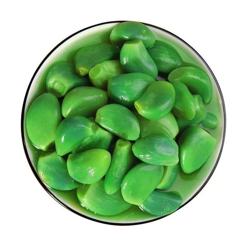 正宗山东腊八蒜咸菜下饭菜糖醋蒜泡大蒜头腌制绿蒜金乡新蒜罐装