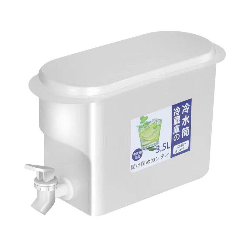 冰箱冷水壶大容量带水龙头夏季家用耐高温塑料果汁饮料桶密封开水