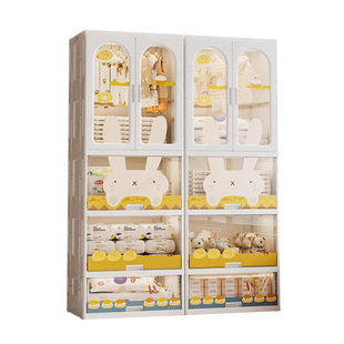 免安装收纳柜婴儿衣柜宝宝小衣橱简易新生卧室家用夹缝储物柜落地