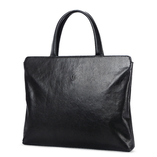 斐格真皮男士手提包手拿包包商务公文包横款电脑包牛皮潮休闲男包