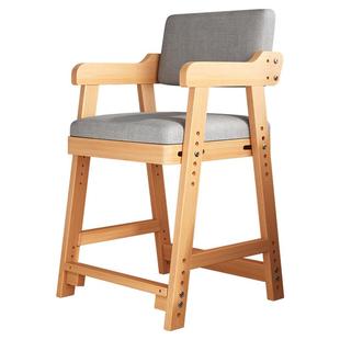 儿童学习椅可升降调节实木家用小学生写字椅子书桌座椅高凳子餐椅