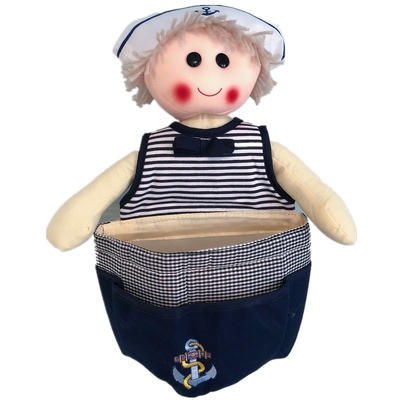 卡通挂袋娃娃可爱布艺装饰收纳袋