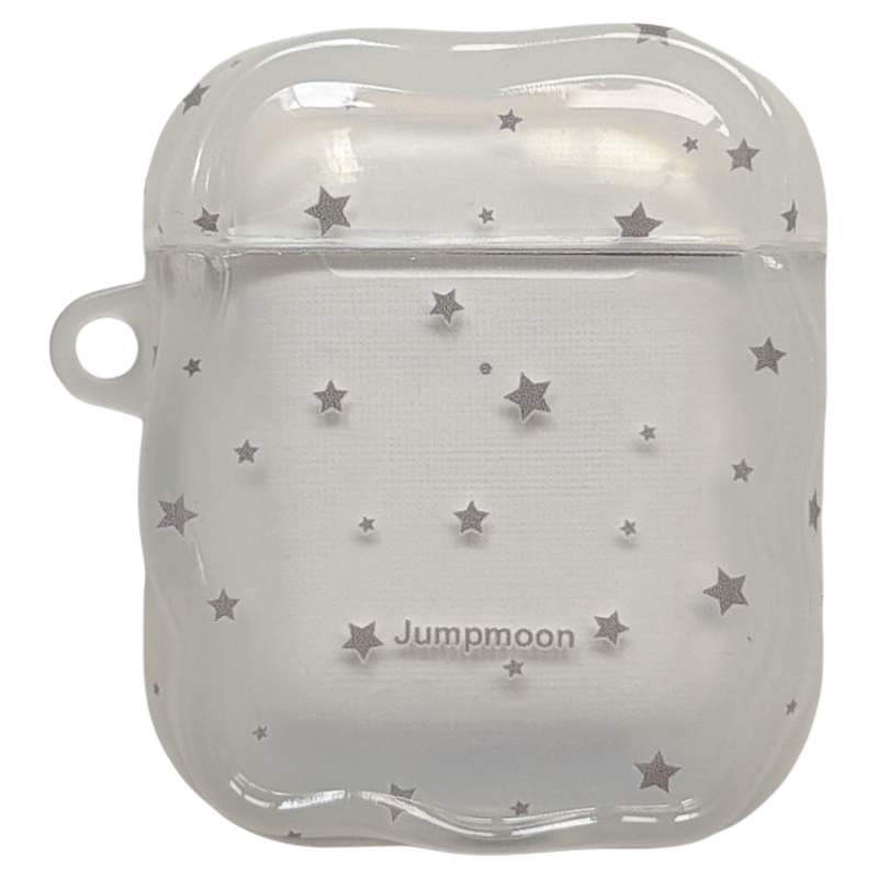 jze ins风简约透明满屏星星带挂绳适用苹果AirPods4保护壳airpods1/2/3蓝牙无线耳机套airpodspro二三四代新