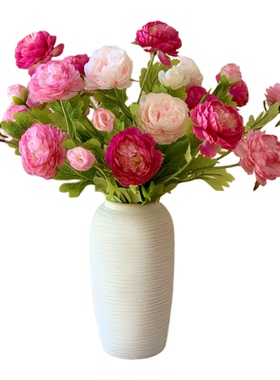 露莲仿真花重瓣花朵绢花假花