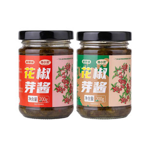 2025年新鲜花椒芽酱官方旗舰店拌饭拌面酱下饭菜玻璃瓶酱花椒芽菜