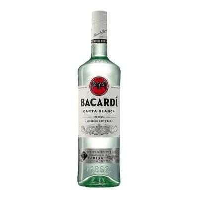 Bacardi百加得黑白金朗姆酒鸡尾酒烘焙蛋糕调酒基酒750ml莫吉托