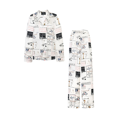 SILKYMIRACLE情侣真丝长袖睡衣