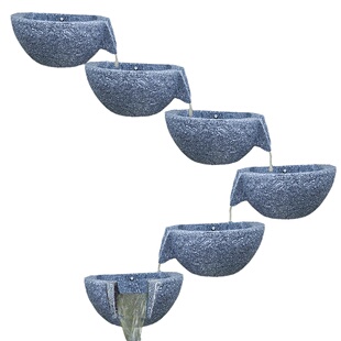 原创循环流水罐水缸鱼池增氧组合喷泉景观挂墙水培罐DIY造景摆件