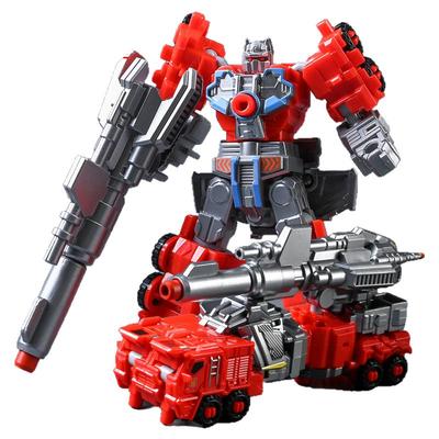 儿童变形合金消防车玩具男孩金刚