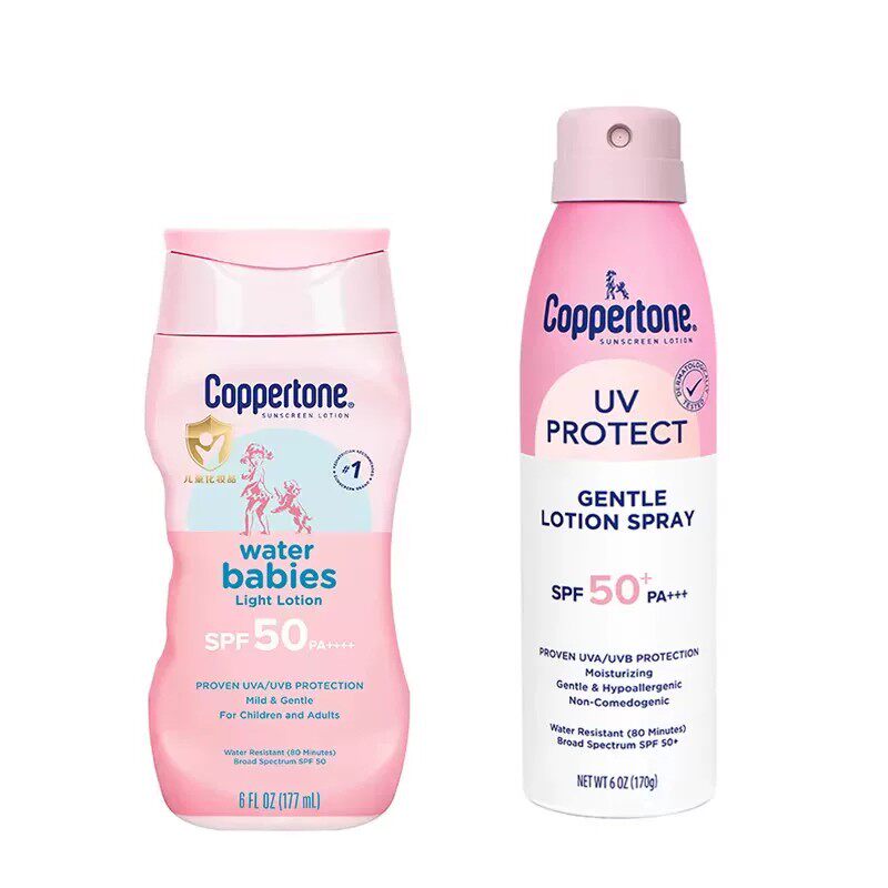 Coppertone水宝宝防晒霜乳儿童专用防晒喷雾户外海边官方旗舰店