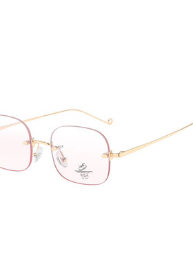 无边框墨镜女gm高级可配近视