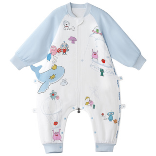 babycare婴儿睡袋夏季薄款纱布儿童睡袋四季通用连体睡衣宝宝睡袋