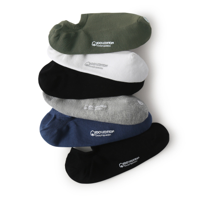 袜子男船袜夏款纯棉抗菌防臭吸汗