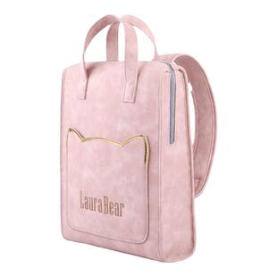 马锐鲨LauraBear正品 水墨纹双肩包防泼水笔记本收纳包萝拉熊可爱轻便女包13寸14寸电脑包防泼水背包公文包