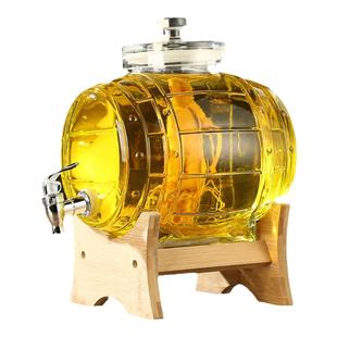 玻璃瓶专用酒瓶高档密封存酒桶酒缸容器药酒人参酒坛罐泡酒带龙头