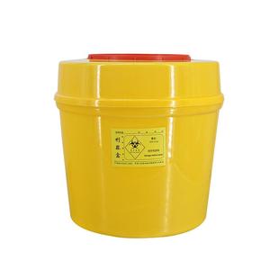 包邮百仁利器盒医疗废物锐器盒黄色盒圆形方形盒一次性利器针头盒