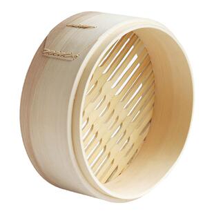 竹益轩加深云杉木蒸笼手工竹底笼屉蒸小笼包子家用蒸屉竹蒸架蒸锅