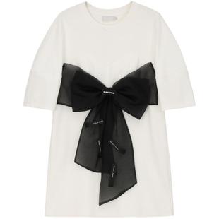 REVAN芮范设计师款俏皮减龄蝴蝶结连衣裙RN11101168