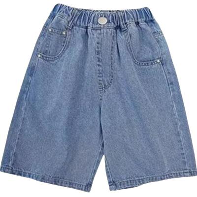 五分裤男童牛仔裤水洗短裤