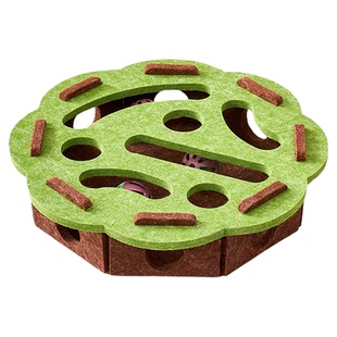 猫玩具自嗨解闷神器宠物小猫益智迷宫掏球乐智力训练盒逗猫铃铛球