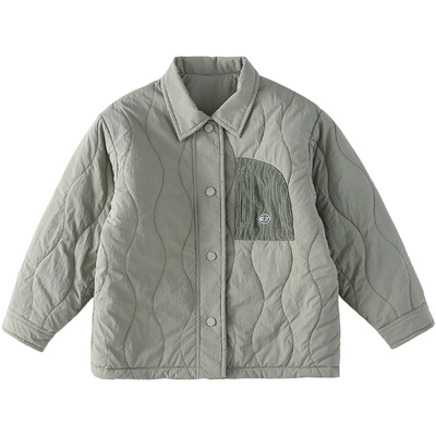 棉花堂儿童翻领棉服外套