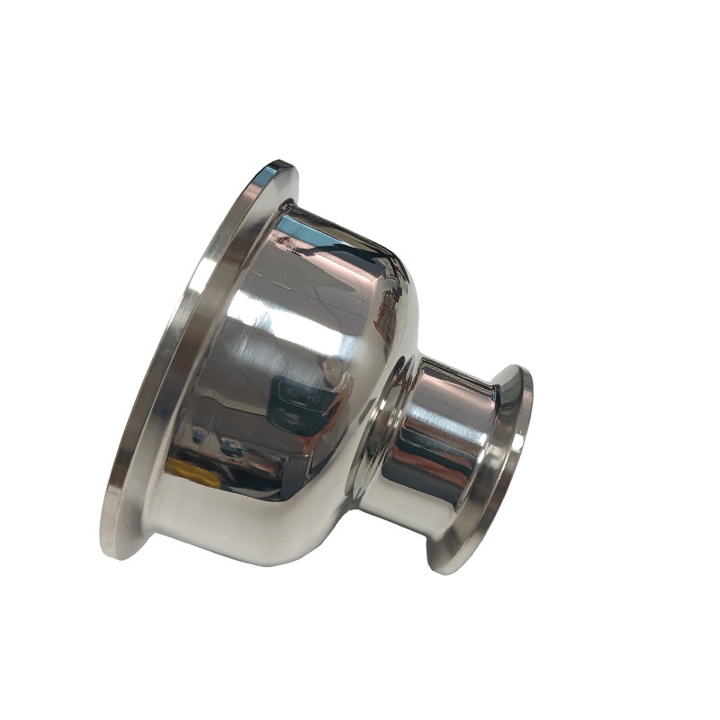 不锈钢304异径大小头卡箍接头卫生级快装大小头变径管同心镜面