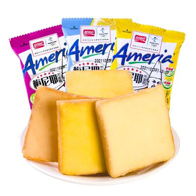 盼盼梅尼耶干蛋糕奶香味饼干面包干草莓混合多口味年货整箱零食品