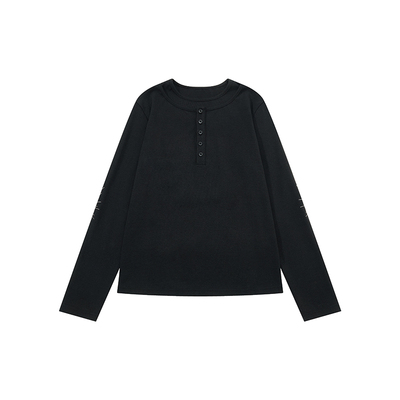 散养文化「光芈」线绣长袖t恤冬