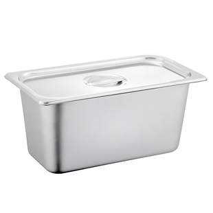 304不锈钢份数盆长方形份数盘打菜盆餐车食堂带盖商用奶茶店盒子