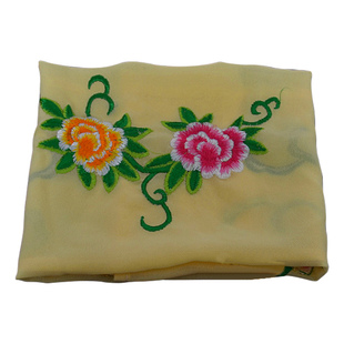 戏曲古装小姐手帕京剧越剧小旦花旦小姐丫鬟手帕牡丹绣花手绢