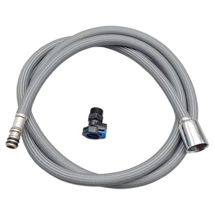 抽拉式水龙头软管配件静音尼龙管1.5米2米不锈钢花洒可伸缩拉伸管