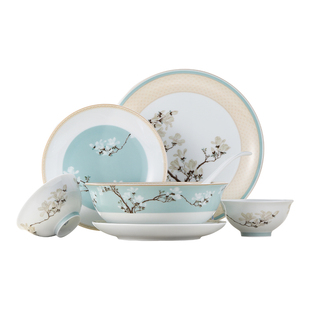 景德镇官方陶瓷餐盘套装中国色碗家用2026新款高颜值餐具新年送礼