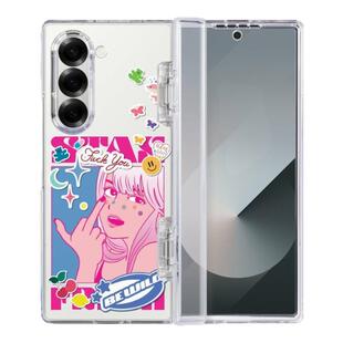 THE HOOD×少女系列 Pop Art Dream 适用于三星Galaxy Z Fold 7/6磁吸透明保护壳前屏幕及中轴保护