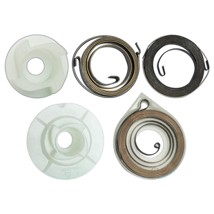 2500小型汽油锯绳轮12寸毛竹锯线轮迷你锯启动器弹簧卷簧拉簧配件