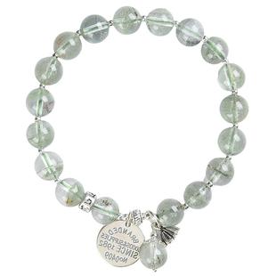 一生一石天然绿幽灵鬼佬财神女生手串转运礼物925银手链女夏