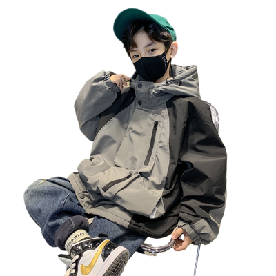 落肩袖三合一派克服外套冬款男童