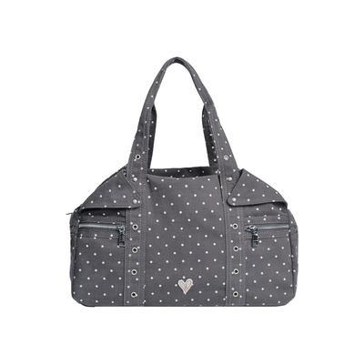 大容量旅行单肩托特包波点托特包