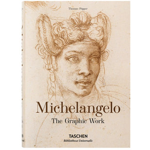 【预售】【TASCHEN BU系列】米开朗琪罗/米开朗基罗 绘画 素描全集 艺术作品原版画册 Michelangelo: Drawings