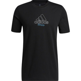 Adidas/阿迪达斯正品M GFX 夏季简约短袖男子运动T恤IB9424
