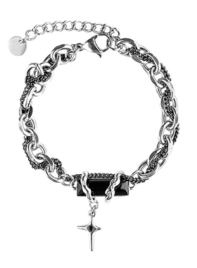 男女钛钢日韩星体缠绕设计手链